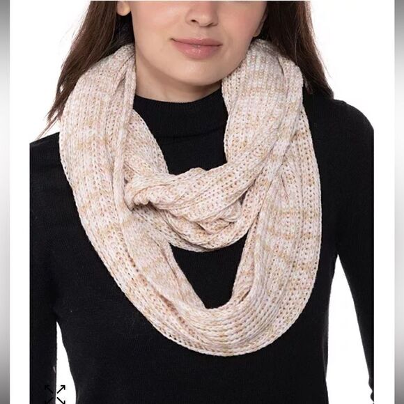 Style Co Space-Dye Infinity Scarf Black Neutral ONE SIZE - Picture 1 of 4